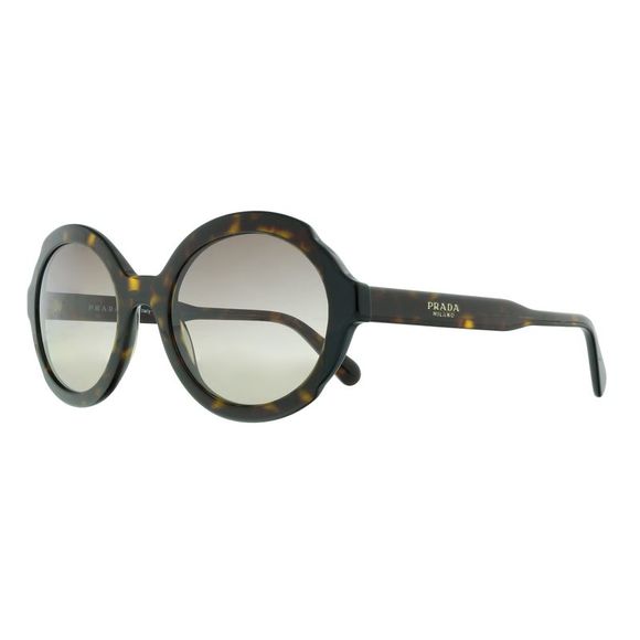 Prada Accessories - Prada 0PR 17US 3913D0 Heritage Havana  Round Sunglasses